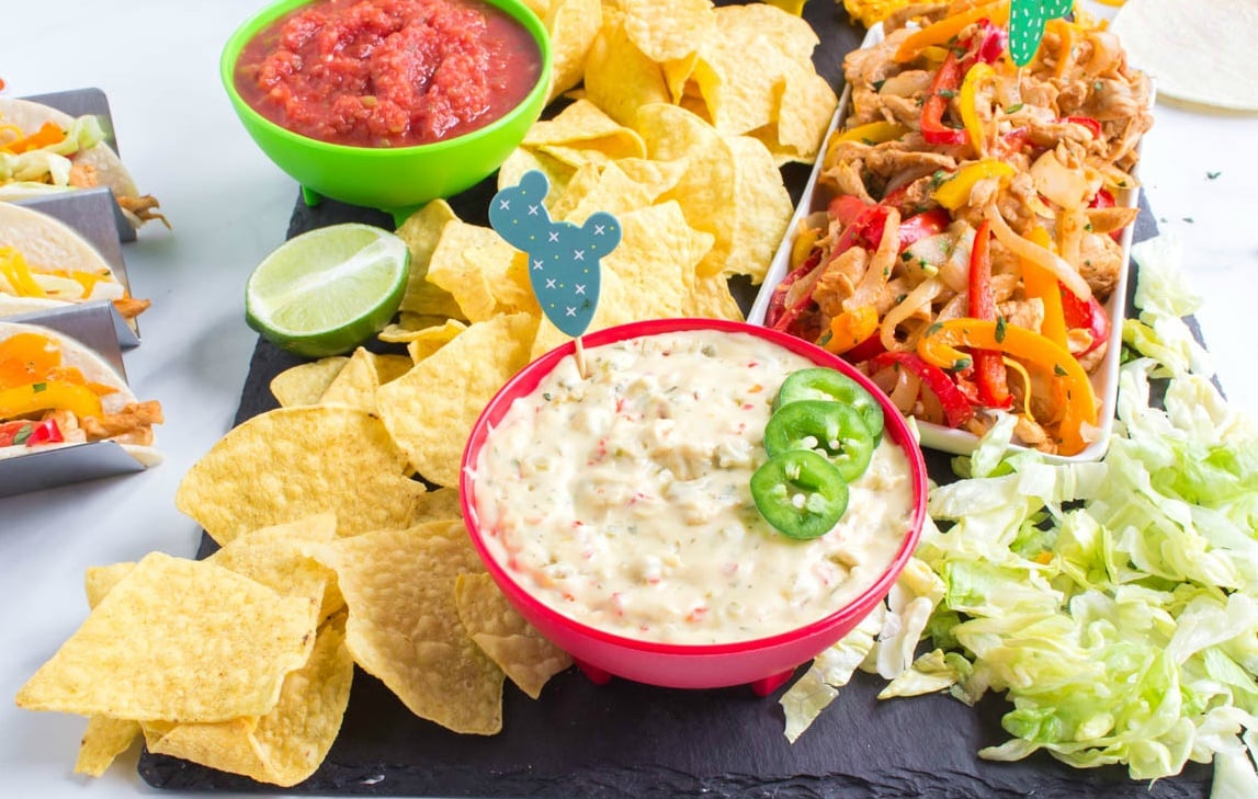 Cinco De Mayo Appetizer Board - fun mexican food from Family Fresh Meals