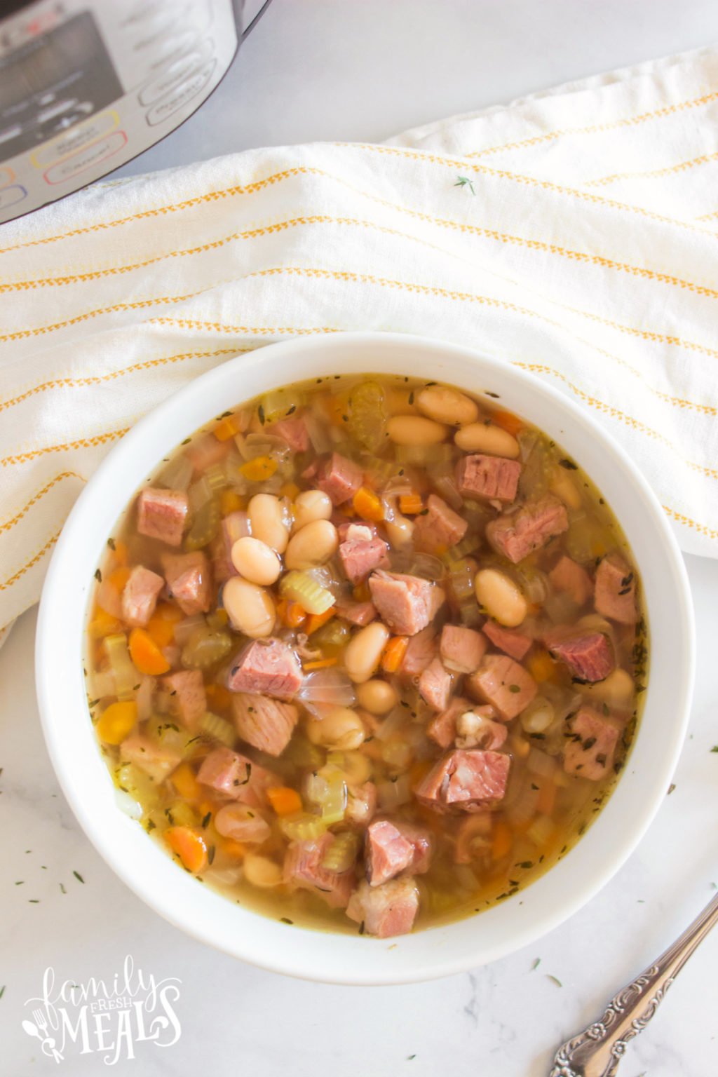 Instant Pot Ham and Bean Soup Family Fresh Meals