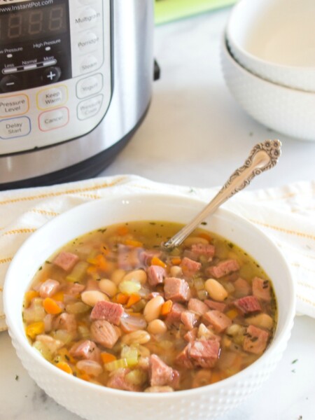 Instant Pot Ham and Bean Soup - Family Fresh Meals