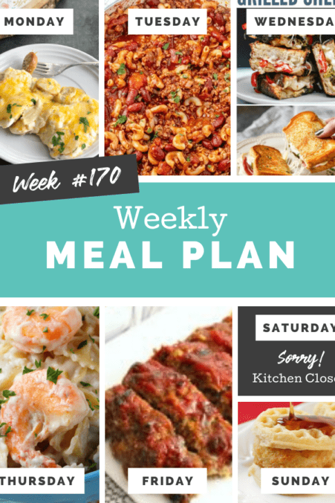 Easy Weekly Meal Plan Week 170 - Family Fresh Meals