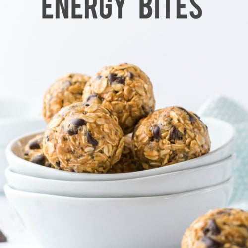 Easy Energy Bites Recipe served in a white bowl