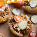 Mini Cheeseburger Tater Tot Cups recipe from Family Fresh Meals