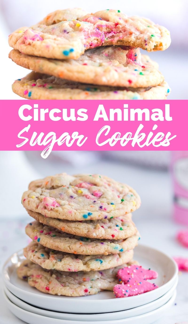 Circus Animal Sugar Cookies Recipe from Family Fresh Meals via @familyfresh