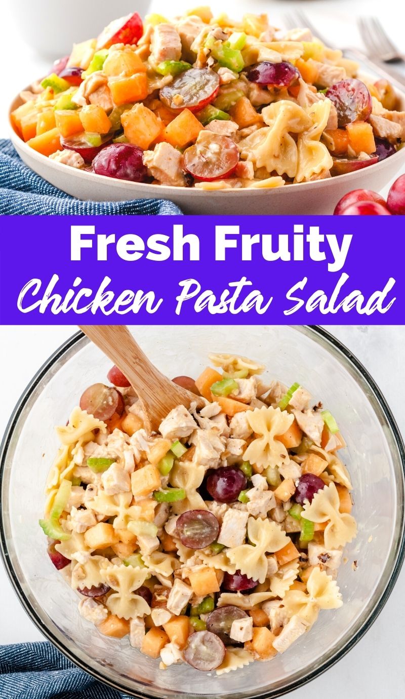 Fresh Fruity Chicken Pasta Salad recipe from family fresh meals via @familyfresh
