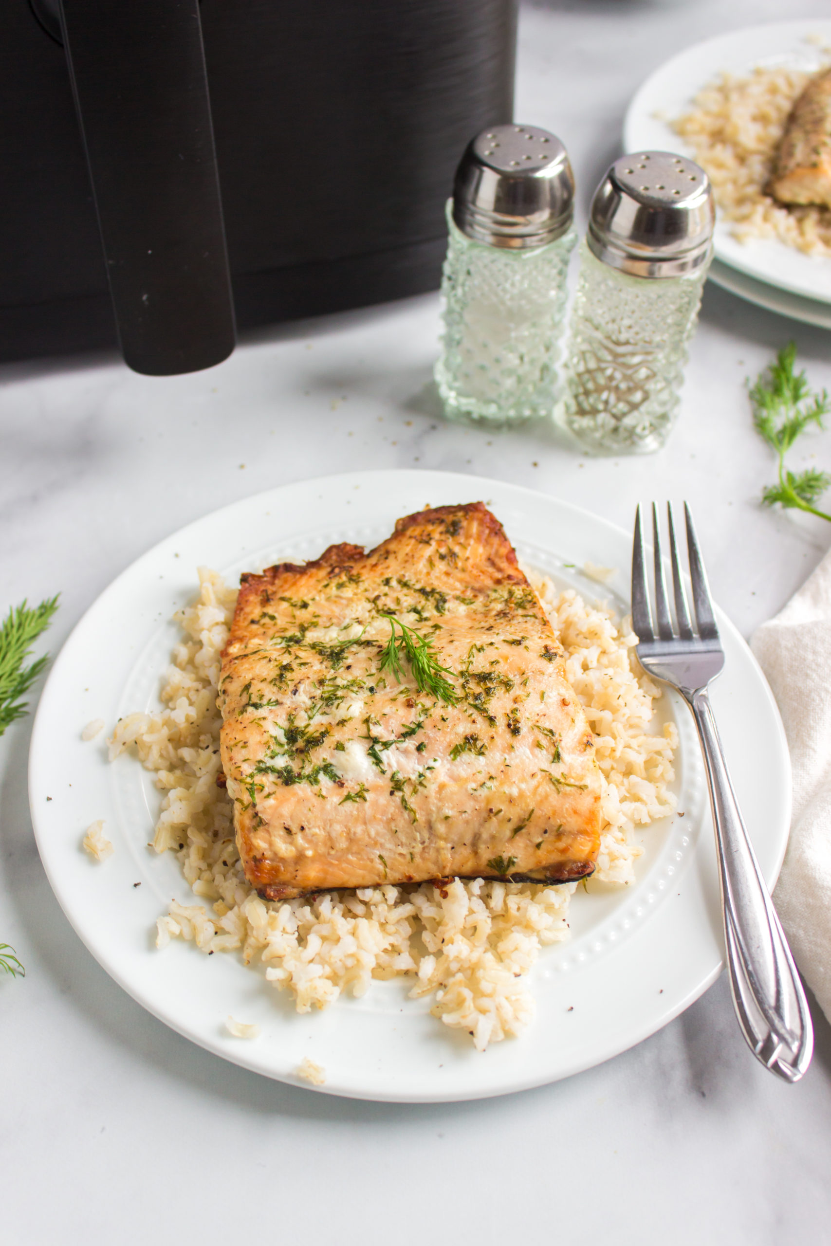 Air Fryer Salmon recipe from Family Fresh Meals via @familyfresh