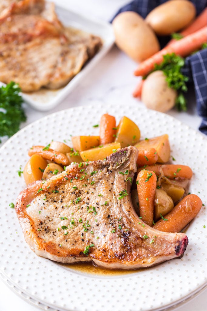 Instant Pot Pork Chops with Carrots and Potatoes - Family Fresh Meals