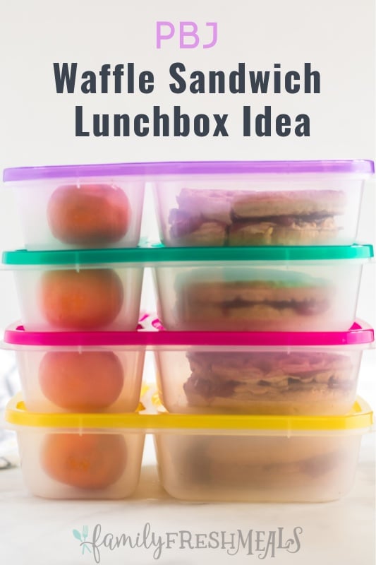 4 lunchboxes stacked on top of each other via @familyfresh