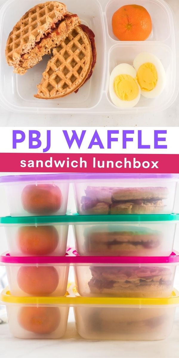 PBJ Waffle Sandwich Lunchbox Idea via @familyfresh