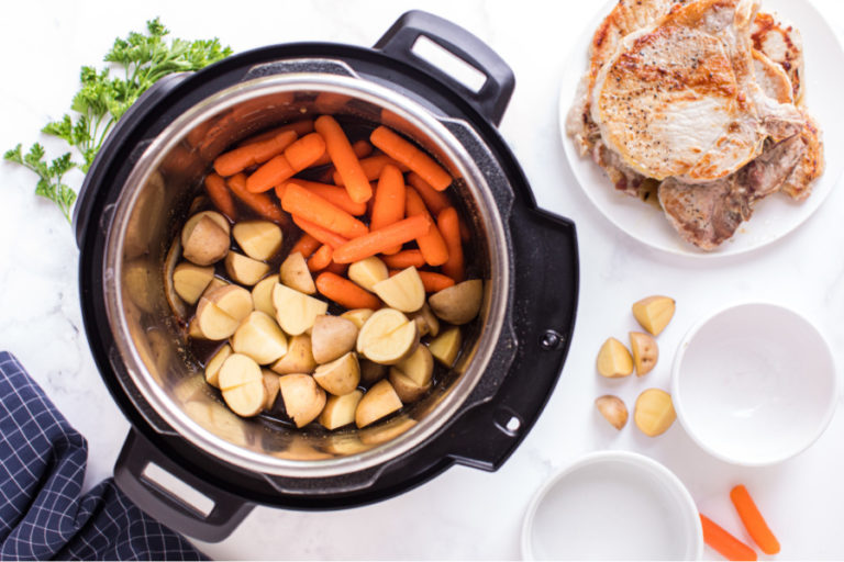 Instant Pot Pork Chops with Carrots and Potatoes Family Fresh Meals