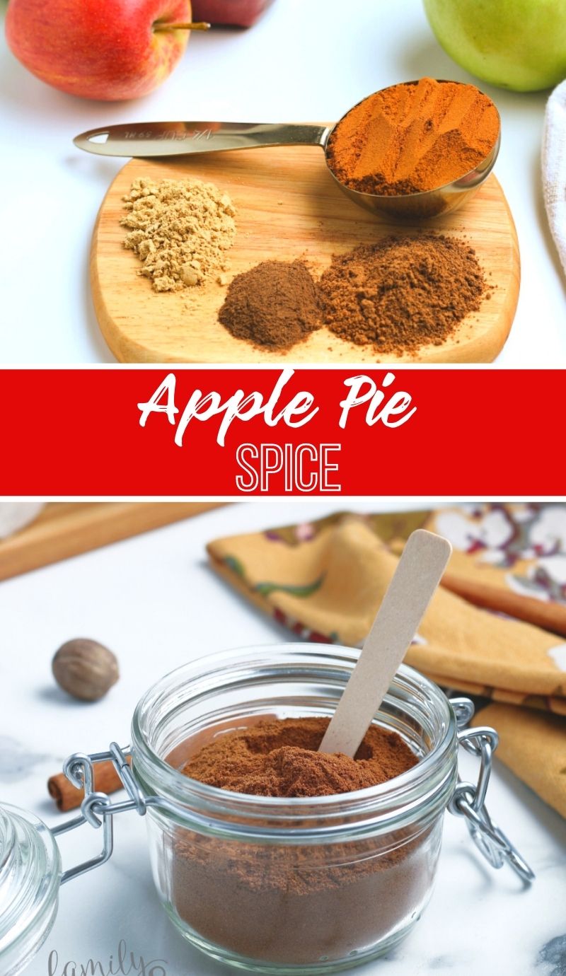 Here is how you make Apple Pie Spice Seasoning. Use this homemade seasoning in pies, breads, crumbles, cookies, smoothies and more! via @familyfresh