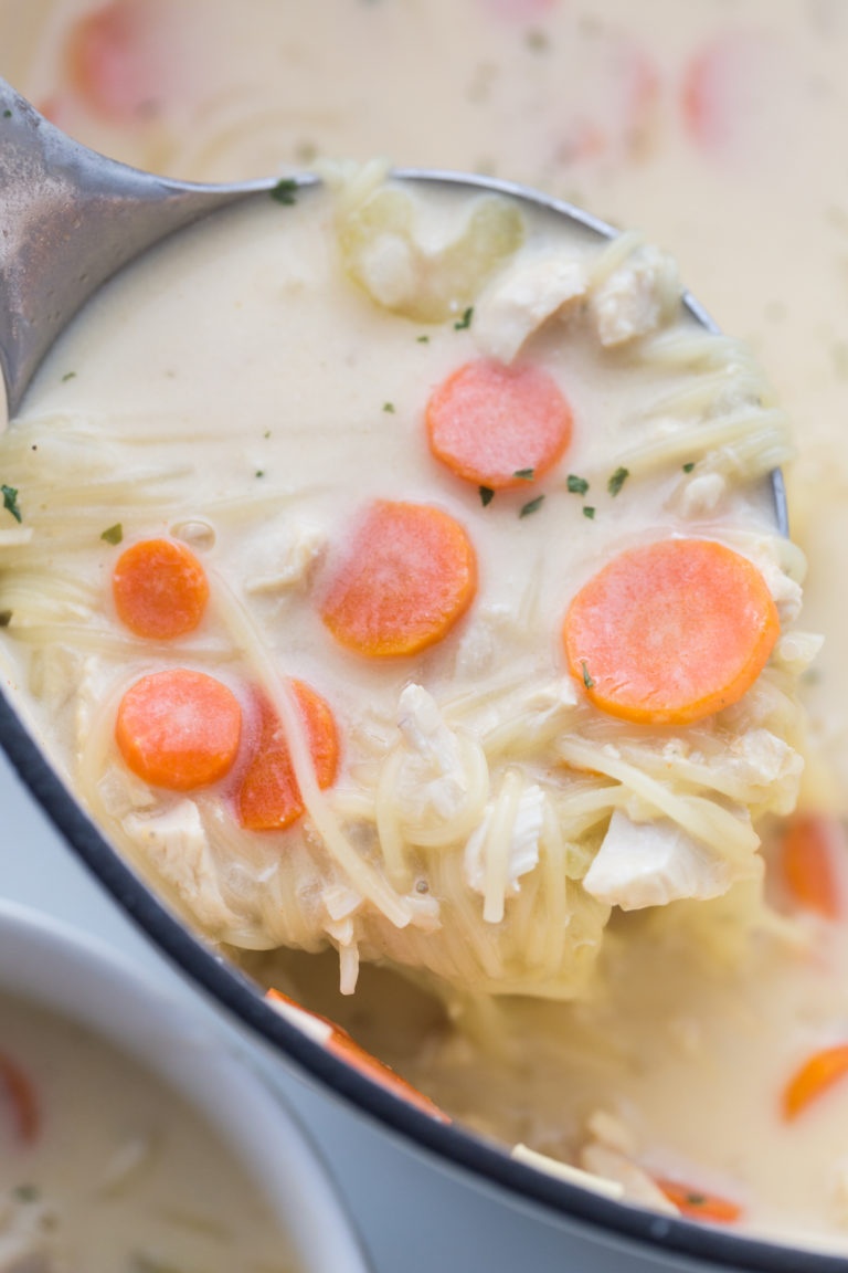 Creamy Chicken Noodle Soup Family Fresh Meals