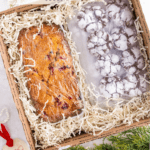 top down image of bread and cookies packed in a box