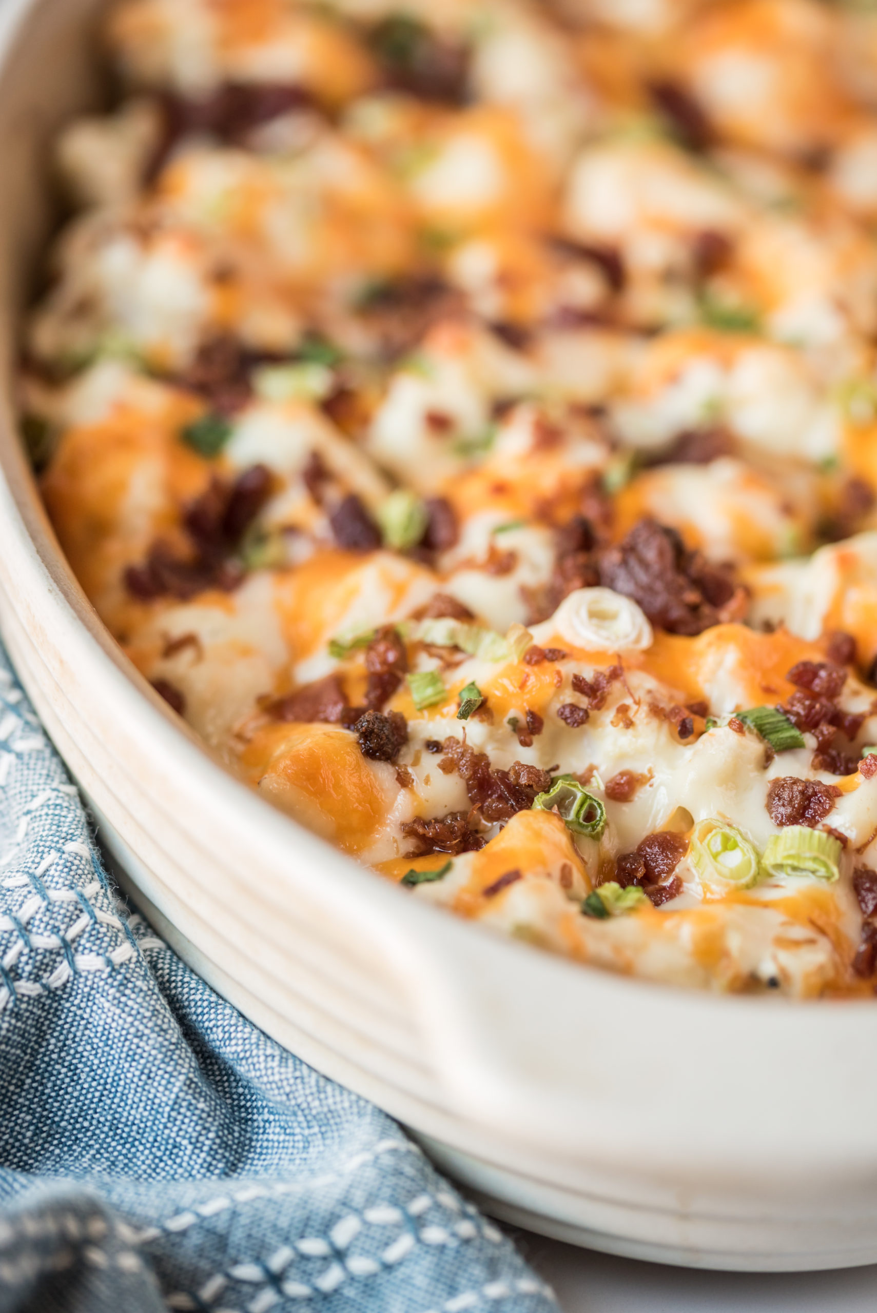 Loaded Cauliflower Casserole via @familyfresh