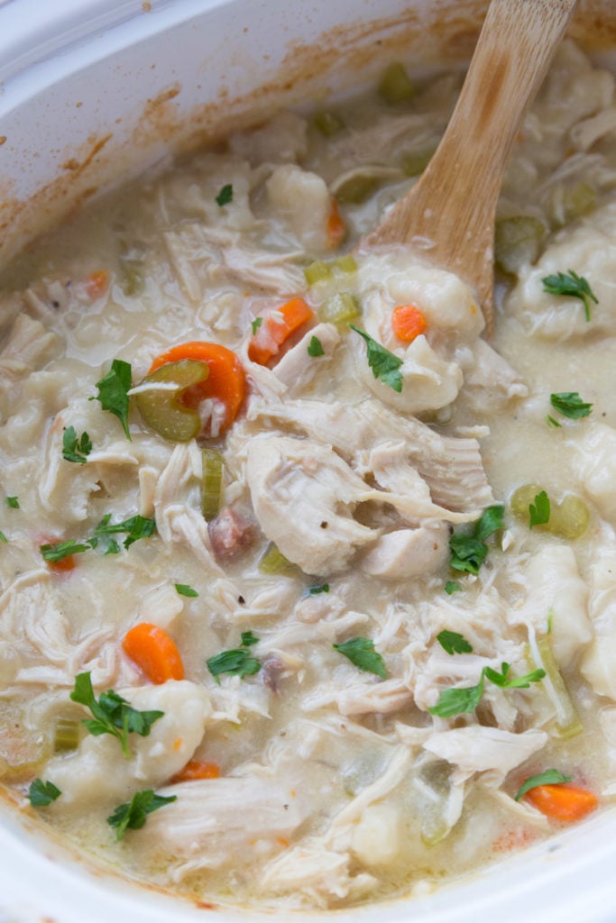 Crockpot Chicken and Dumplings - Family Fresh Meals