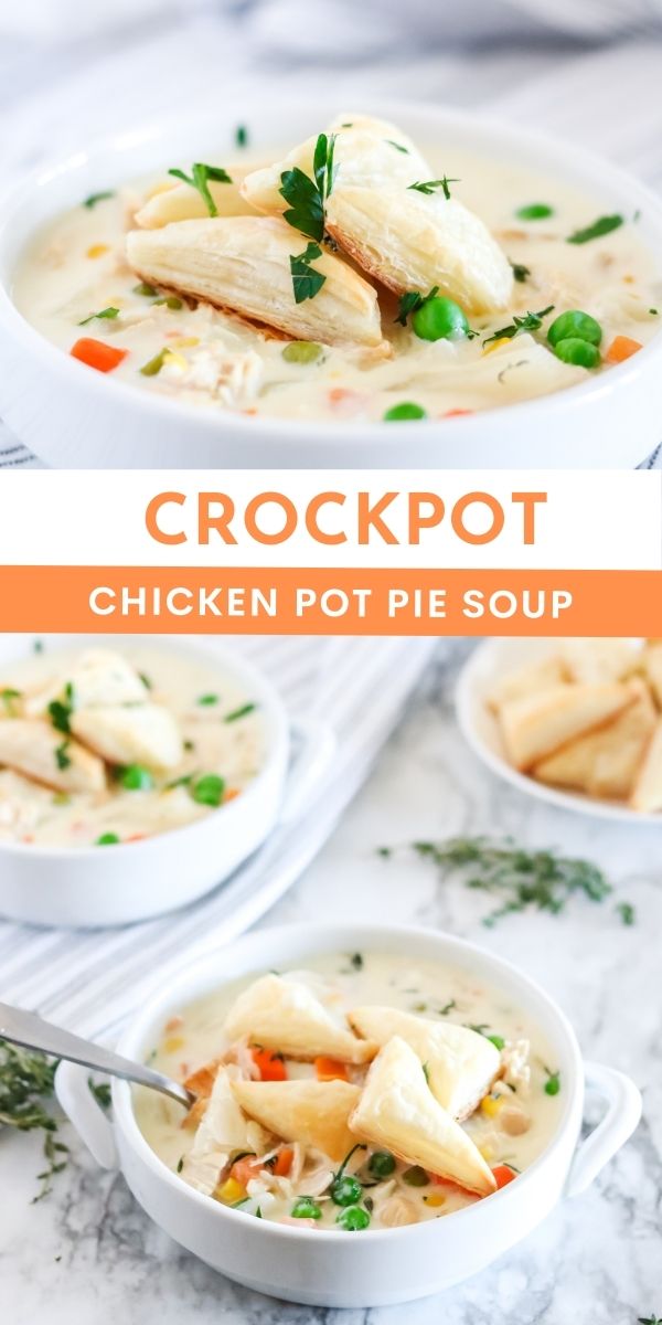 Forget choosing between flavor and convenience – with this Crockpot Chicken Pot Pie Soup, you can have both.  via @familyfresh
