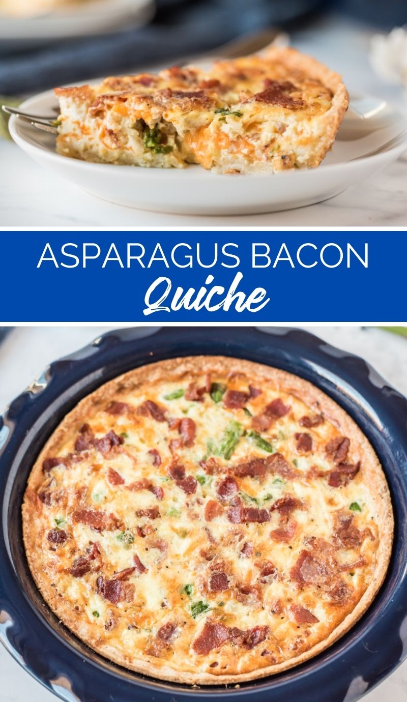 If you’re in a pinch for dinner or needing something delicious and enticing for breakfast or brunch, then try this Asparagus Bacon Quiche today! via @familyfresh
