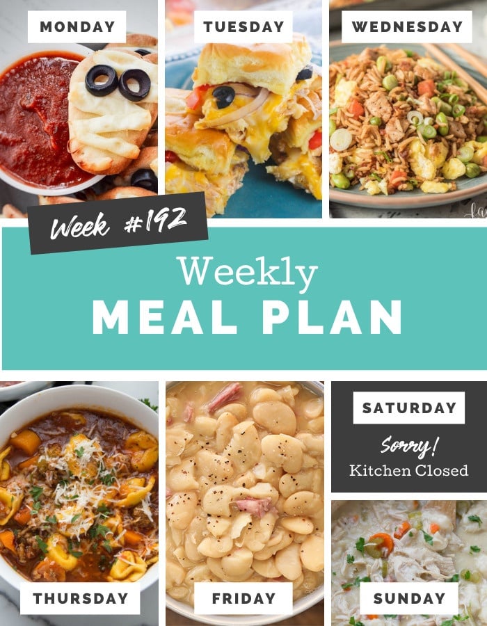 Easy Large Family Weekly Meal Plan 43 Free Grocery List And - Vrogue