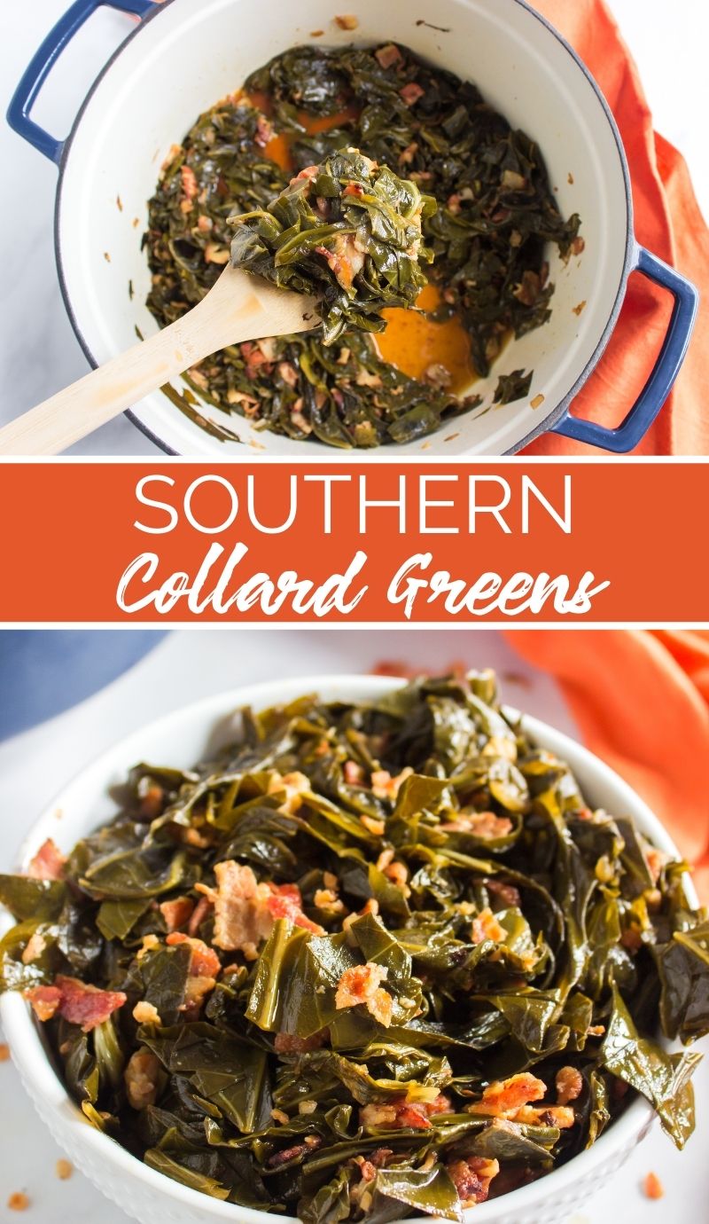 This Southern Collard Greens Recipe is the only collards recipe you will ever need. It's the perfect holiday side dish. via @familyfresh