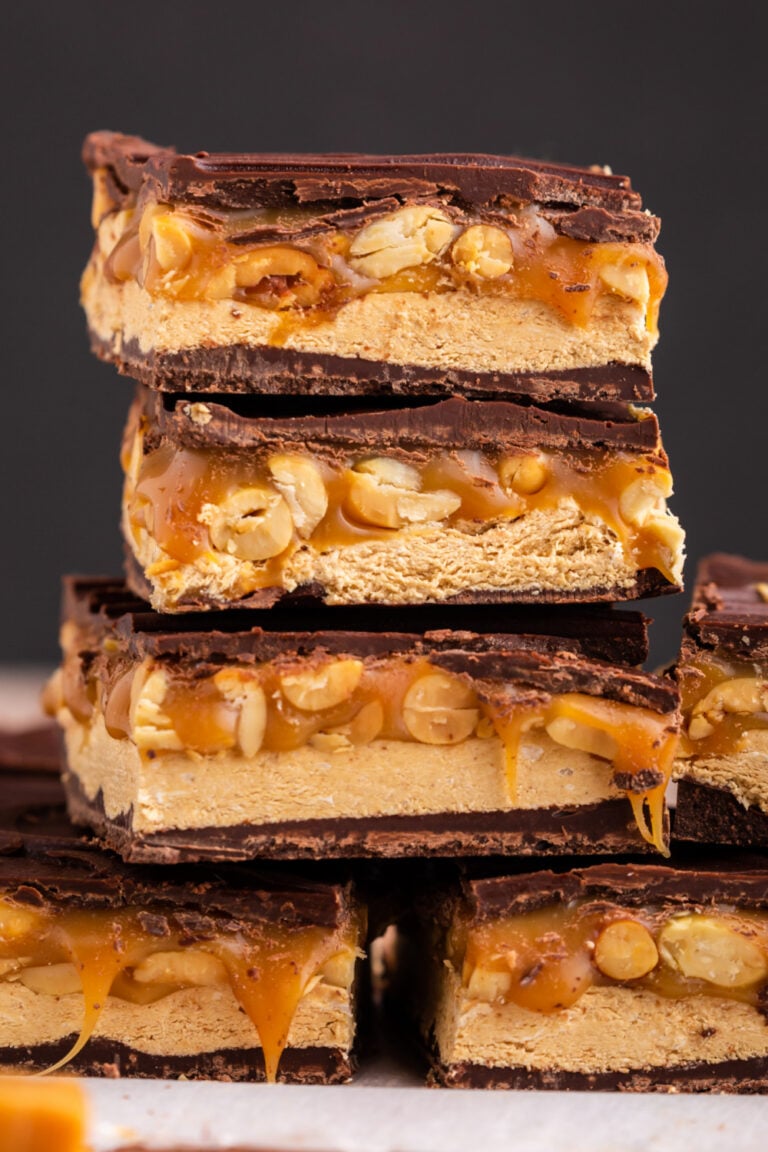 Homemade Snickers Bars