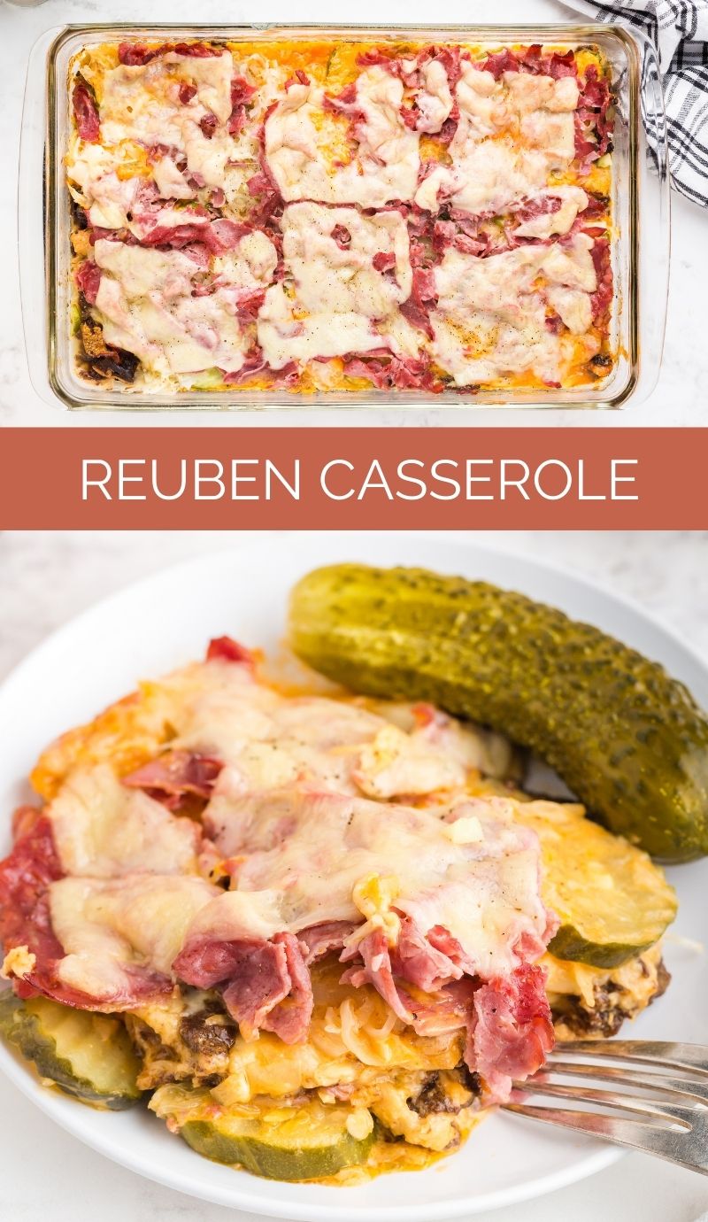 This Reuben Casserole turns a classic sandwich into an easy family-size casserole meal. All your favorite Rueben ingredients are in this dish via @familyfresh