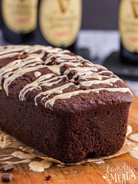 Guinness Chocolate Bread on a cutting board