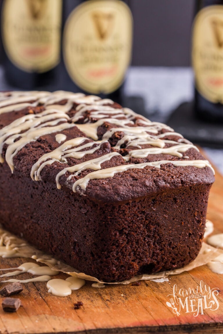 Guinness Chocolate Bread with Bailey’s Drizzle