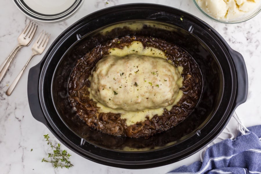 melted cheese on top of meatloaf