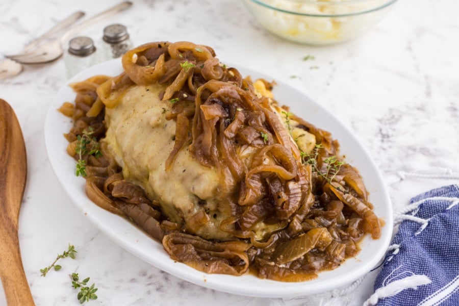 Crockpot French Onion Meatloaf - Family Fresh Meals