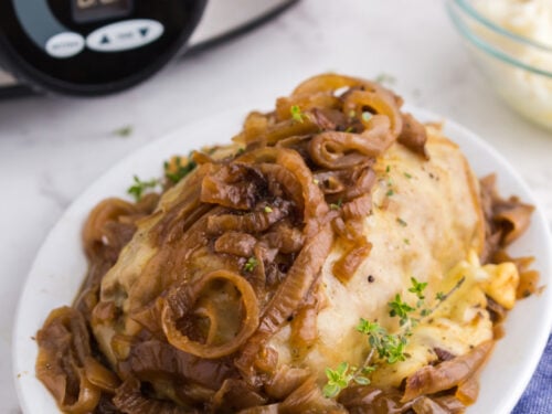 Crockpot French Onion Meatloaf