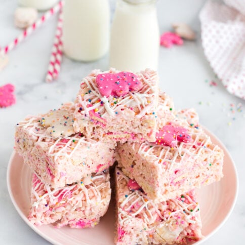 Circus Animal Cookie Rice Krispie Treats - Family Fresh Meals