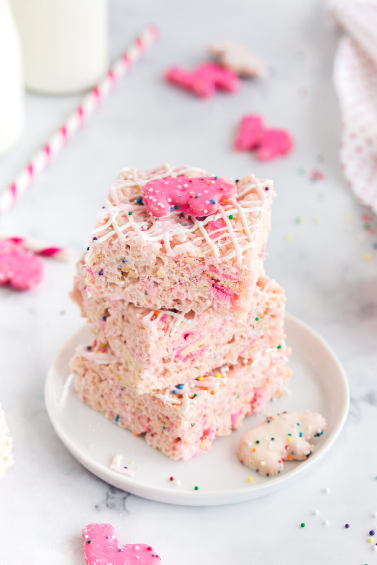 Circus Animal Cookie Rice Krispie Treats