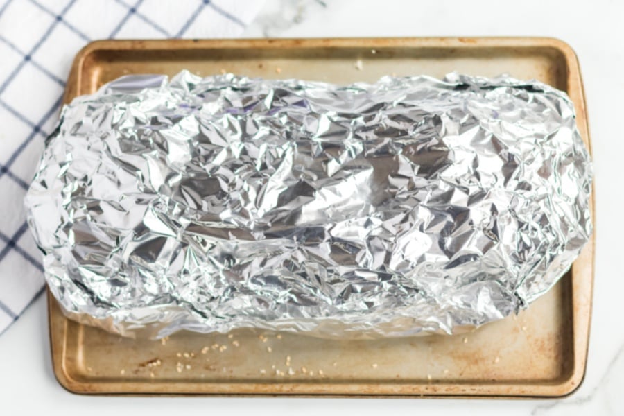 loaf wrapped in foil