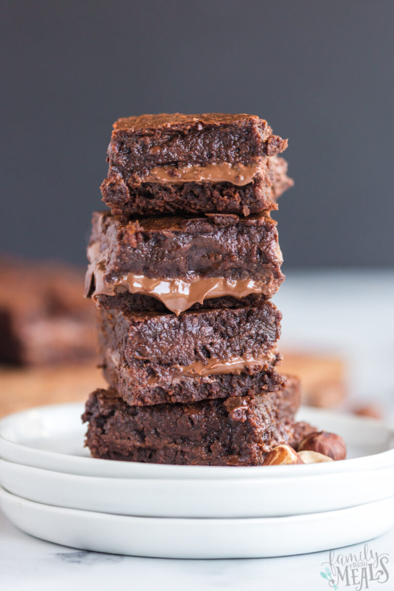 Nutella Stuffed Brownies