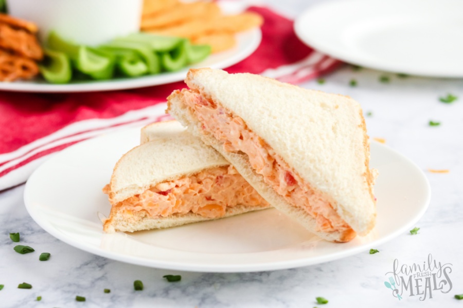 Pimento Cheese Spread sandwich