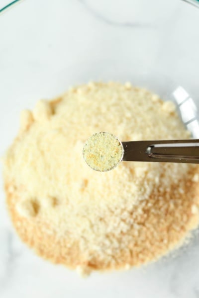 zucchini french fry coating in bowl