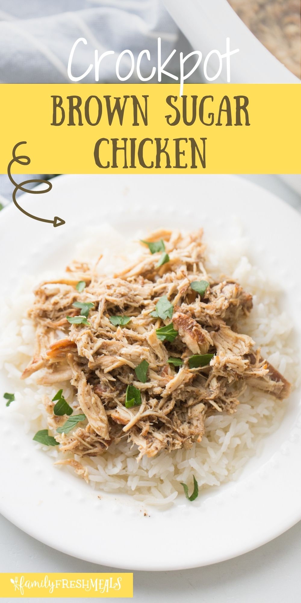 This Crockpot Brown Sugar Balsamic Chicken recipe is a fun, new variant on sweet and sour chicken. via @familyfresh