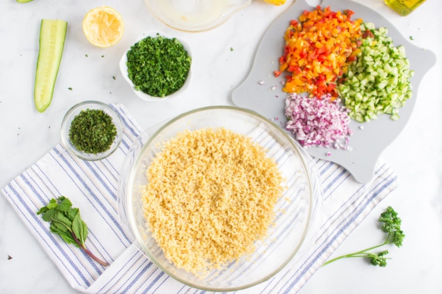 ingredients for Tabouli Salad