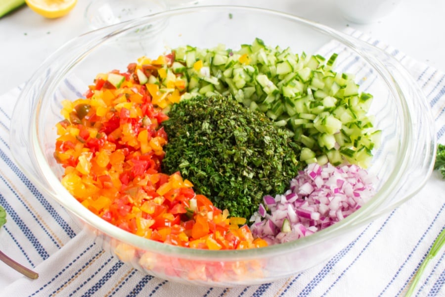 ingredients for Tabouli Salad