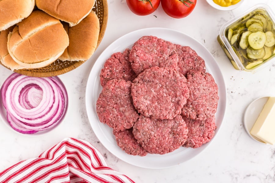 Butter Burgers patties on a plate