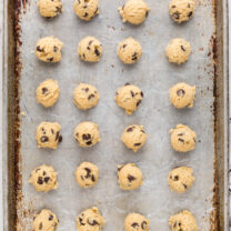 Freeze and Bake Air Fryer Chocolate Chip Cookies