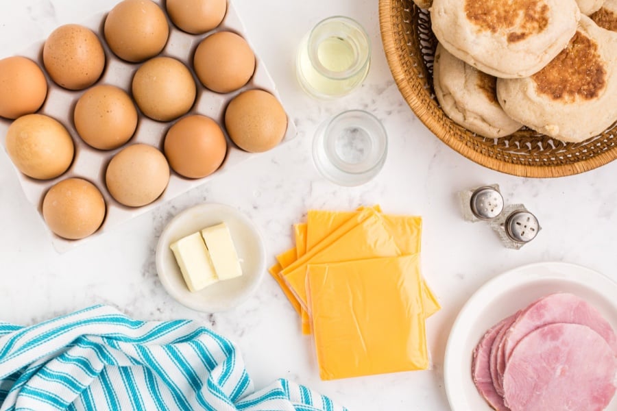 ingredients for Copycat Egg McMuffins Recipe