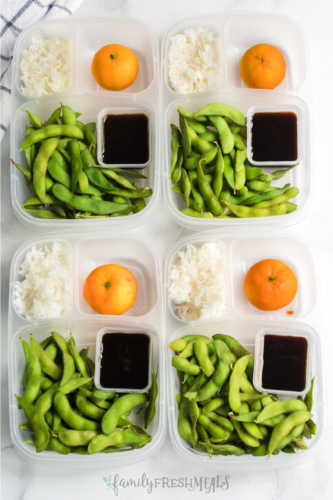 Edamame Easy Lunchbox Idea from Family Fresh Meals