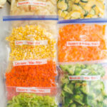 bags of vegetables in ziptop storage bags