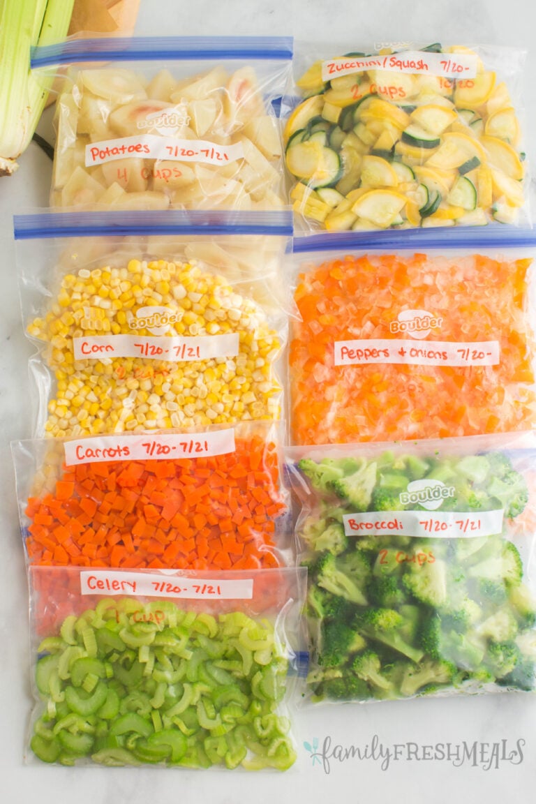 How to Freeze Fresh Vegetables