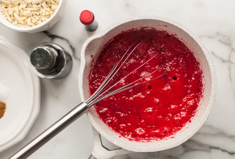 cookies mixture boiling in sauce pan