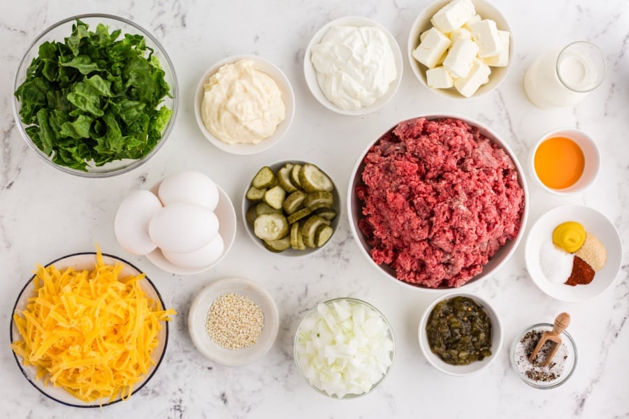 ingredients for big mac casserole