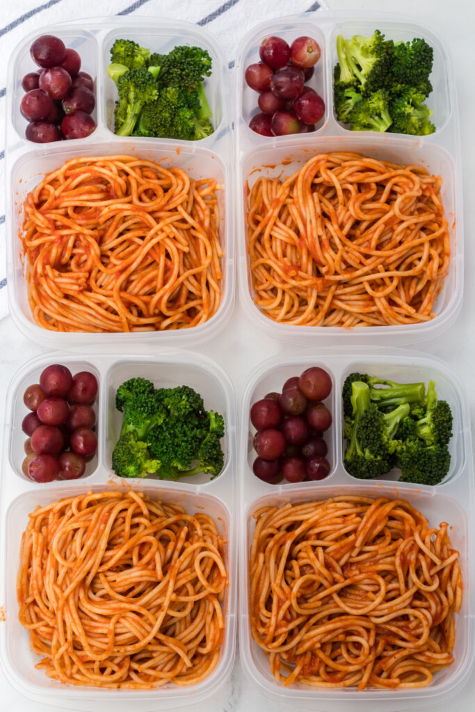 4 Spaghetti Easy Lunch box Idea