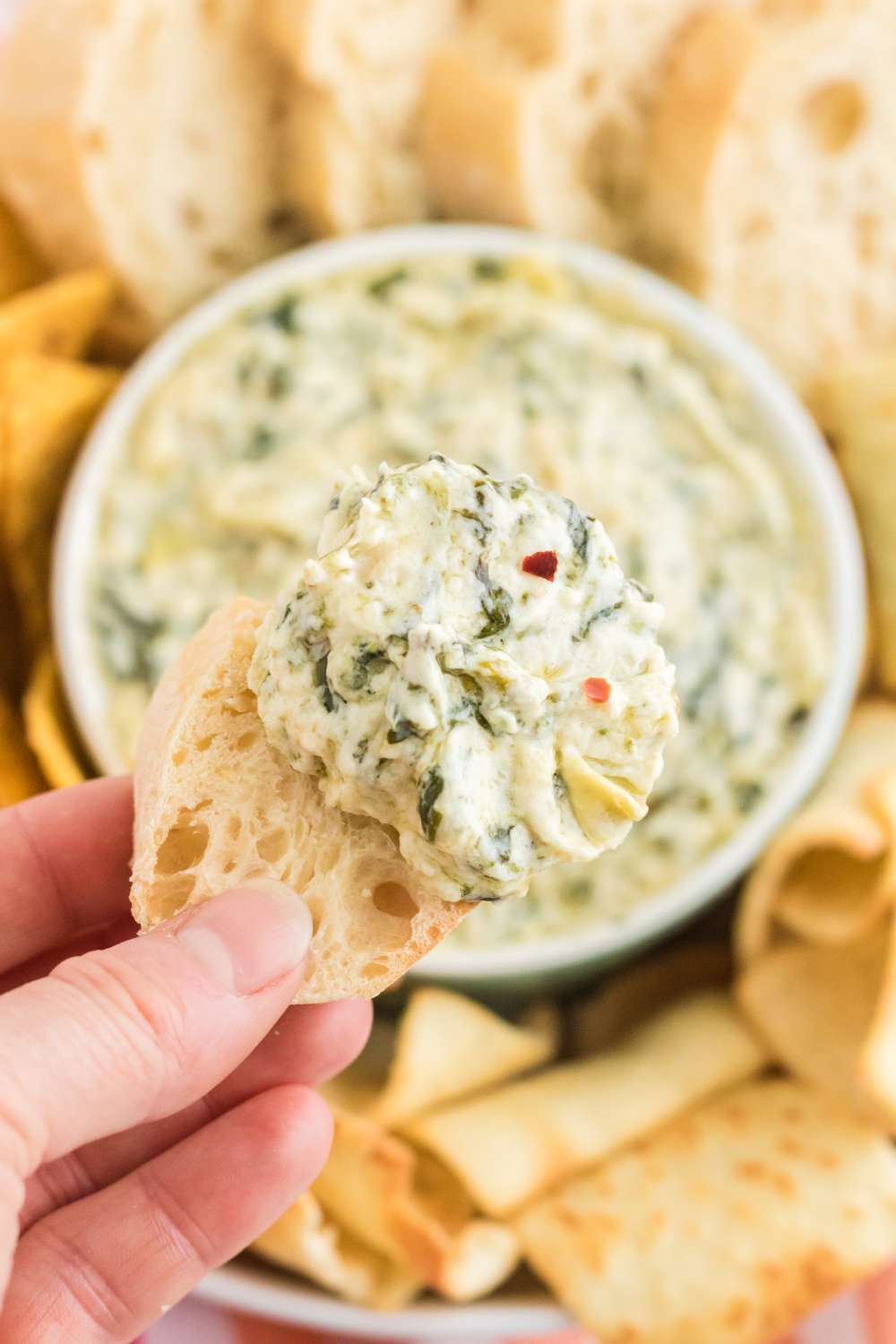 Instant Pot Spinach Artichoke Dip Animals
