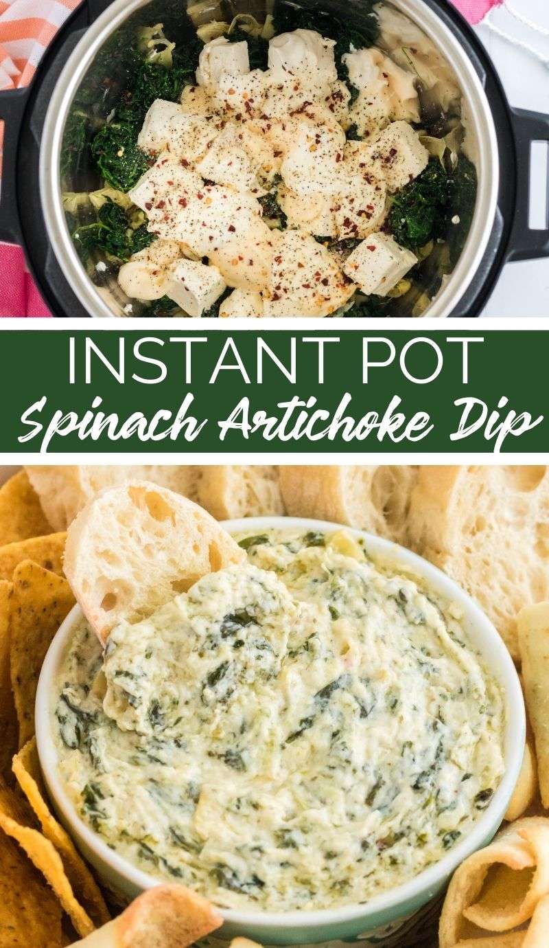 Instant Pot Spinach Artichoke Dip is a magical combination of earthy and wholesome flavors, brought together with a creamy, cheesy mixture. via @familyfresh