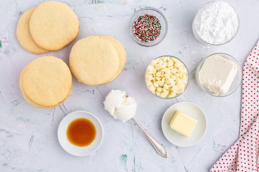 ingredients for sugar cookie truffles